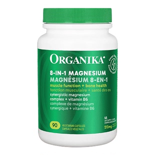 【达播专属】organika奥加尼卡镁满瓶睡眠八合一镁片补剂胶囊90粒