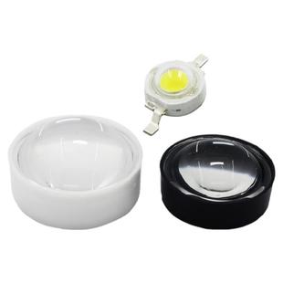 LED强光聚光透镜 大功率1W3W5W灯珠透镜21MM 24mm光学60度凸透镜