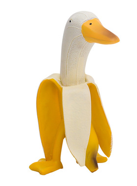 沙雕香蕉鸭桌面装饰摆件