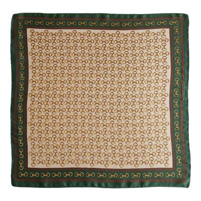 INSINUER马蹄扣绿蚕丝53cm小方巾