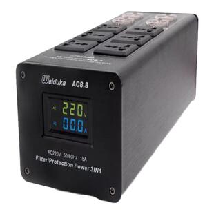 Weiduka AC8.8音响专用电源滤波器 净化器 防雷排插音响插座 电源