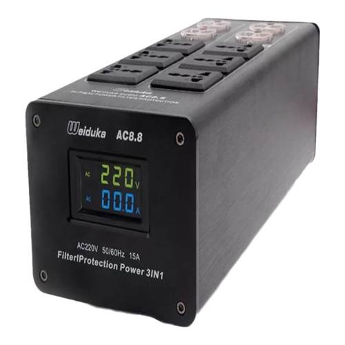 Weiduka AC8.8音响专用电源滤波器 净化器 防雷排插音响插座 电源