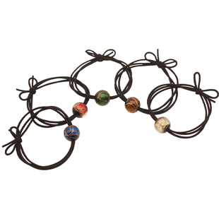 星空感琉璃珠扎发绳金沙古法手工香灰串珠复古饰品发饰高品质头绳