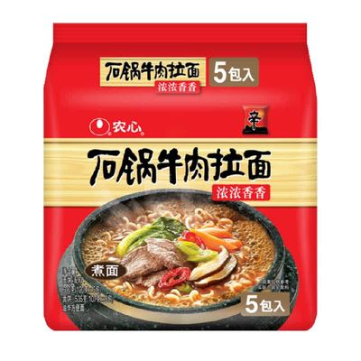 农心石锅牛肉口味方便面