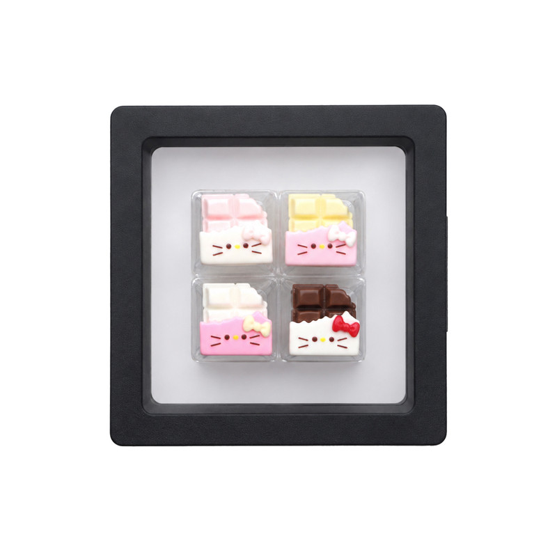 方块巧克力KT猫四颗定制透光可爱精致HelloKitty系列diy个性键帽