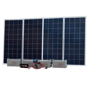 太阳能发电系统家用全套220V光伏发电板户外野外离网整套供电系统