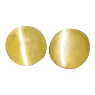 M6天然金绿猫眼配对斯里兰卡裸石18K金镶嵌戒指吊坠耳钉手链项链