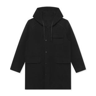 柜1899[81羊毛]G家男装双面呢大衣中长款连帽毛呢工装风外套6016J