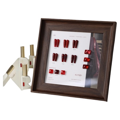 KaSi红色甲油胶秋冬新款