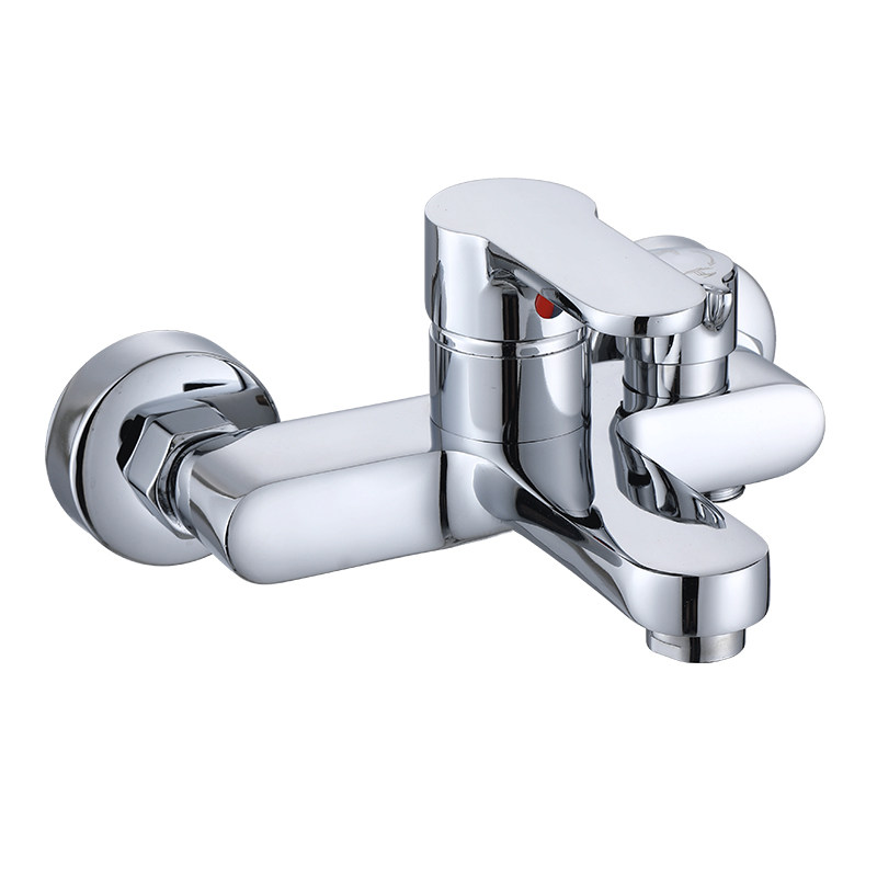 摩恩简易花洒套装淋浴全铜三联浴缸冷热混水阀龙头浴室增压手喷头