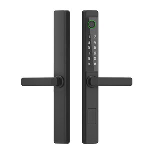 户外防水专用智能门锁庭院门双面指纹锁断桥铝合金门推拉门密码锁