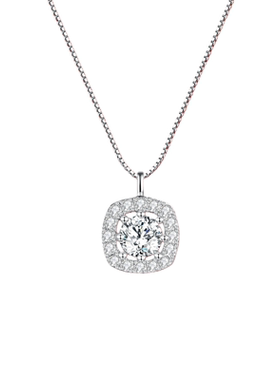 「小方糖」锆石纯银s999项链女轻奢小众高级感送女友闺蜜生日礼物