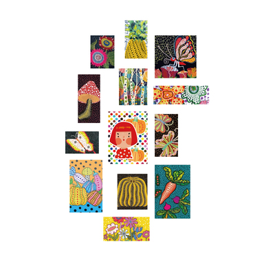 草间弥生教画室氛围布置环创美术幼儿园墙面装饰楼梯材料主题成品