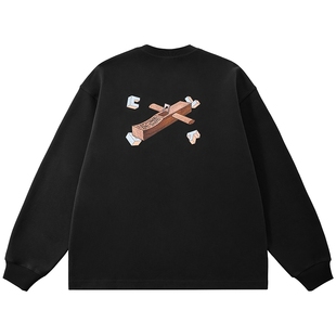 【CLOTTEE by CLOT】木工工具印花长袖T恤 微磨毛亲肤 榫卯系列