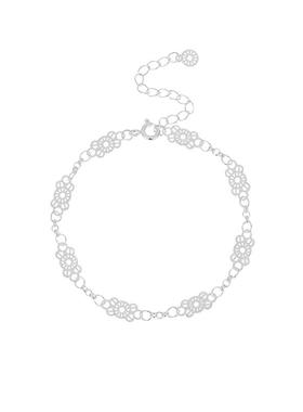 【自营】daisy beautyS925银甜美镂空蕾丝手链女中古风叠戴手饰女