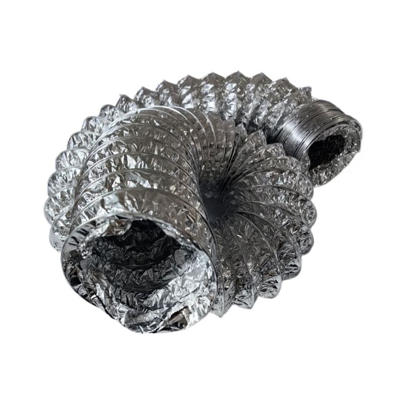 管道风机适用通风排气单面铝箔软管可伸缩弯曲自由钢丝铝箔管