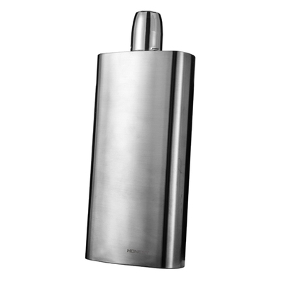 百诚高档户外便携金属刻字酒壶