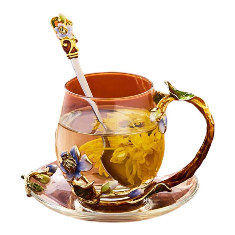 水杯玻璃杯花茶杯礼物高档