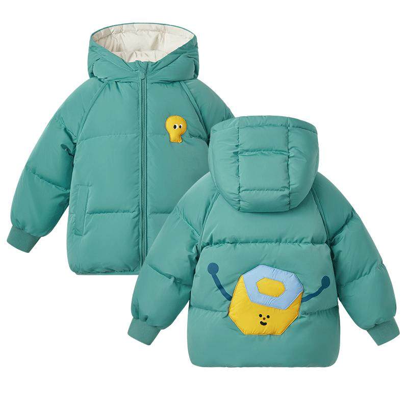 博睿恩三防保暖白鸭绒羽绒服