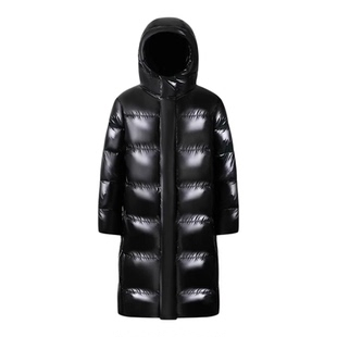 -40度95%白鹅绒360-500克加厚连帽情侣羽绒服男中长款COYACAL传淇