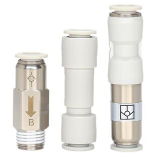 气动气体止回阀逆止阀AKH气管快插式接头直通单向阀AKH4mm/6/8/12