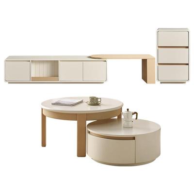 全友家居可伸缩茶几电视柜组合