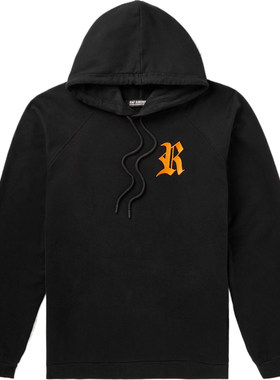 Raf Simons 秋冬男大廓形刺绣棉质连帽卫衣