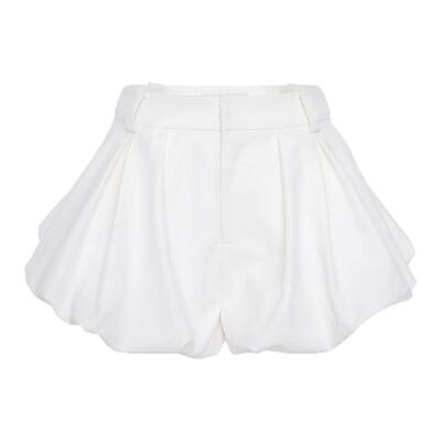 ROCHAROMMA 2026早秋新款花苞泡芙短裤女简约休闲蓬蓬半身裙