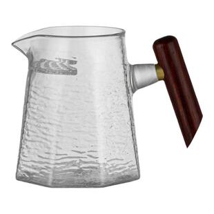 公杯耐热茶漏一体月牙绿茶带过滤功夫茶茶具加厚大容量玻璃公道杯