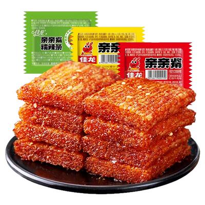 佳龙亲亲嘴辣条亲嘴烧网红休闲零食面筋制品解馋零食独立包装批发