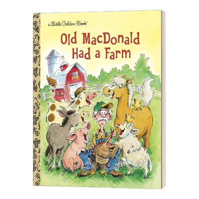 英文原版 Old MacDonald Had a Farm Little Golden Book 老麦克唐纳有一个农场 兰登书屋精装小金书 英文版 进口英语原版书籍