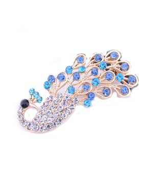 包邮买中式孔雀凤凰可爱动物胸针
