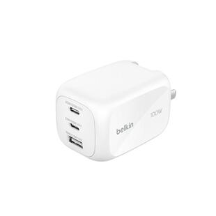 Belkin贝尔金100W氮化镓充电器三口适用iPhone17ProMax苹果17/16