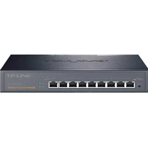普联TP-LINK TL-R479G+千兆9口有线路由器企业商用多WAN口叠加行为管理带机100分线出租屋PPPoE服务器APP远程