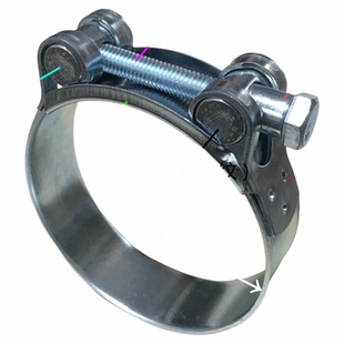 TJBC单头强力卡箍QL03A铁镀环保锌欧式强力喉箍重型管箍管卡扣子