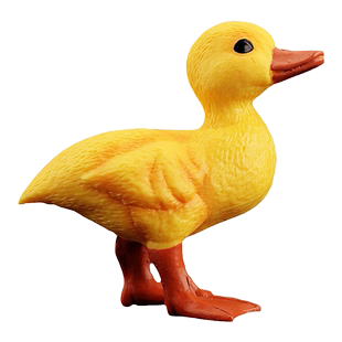 童德仿真农场动物玩具模型小黄鸭鸭子家鸭嘎嘎嘎儿童认知益智