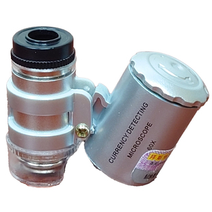 60倍放大镜带led灯便携式显微镜随身携带看led灯丝金丝铜合金丝