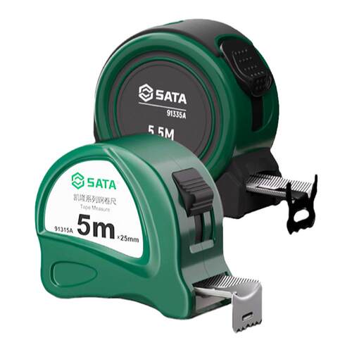 Sata世达卷尺工业级高精度工具尺子耐磨不锈钢圈加厚加硬2/3/7.5m