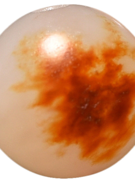 圆珠手串和田玉红皮珠宝玉石