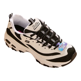 斯凯奇男鞋熊猫鞋春夏新款复古老爹鞋黑白运动鞋网面透气休闲鞋