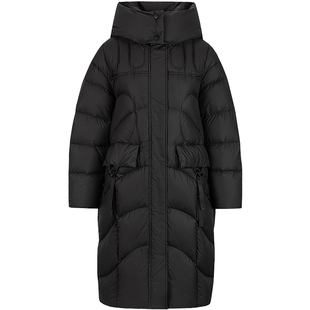 【三防】连帽羽绒服女士中长款衣香丽影2025冬装新款90白鸭绒外套