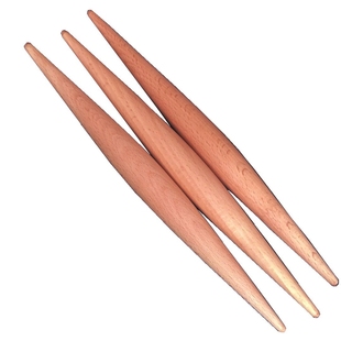 枣木材质两头尖擀面杖 两头细擀面棍 饺子皮专用烘焙厨具擀面棍