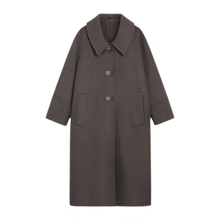 中老年双面羊绒大衣女中长款秋冬大码高贵夫人洋气妈妈羊毛呢外套