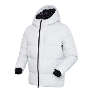 ROYALWAY鹅绒羽绒服90绒男女款无缝压胶连帽加厚短款保暖防风外套