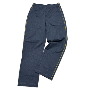 学生校服裤子黄色细边一道杠男女高初中小学生深灰色加绒直筒长裤