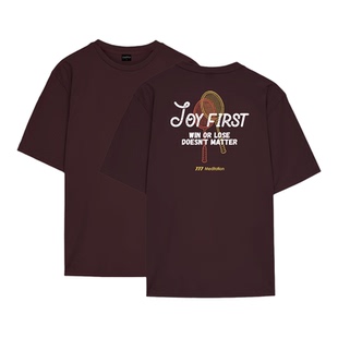 韩国2026春夏meditation新品羽毛球服短袖男女同款运动速干T上衣