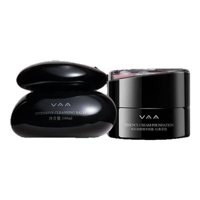 VAA卸妆膏养肤卸妆红山茶精华粉霜套装
