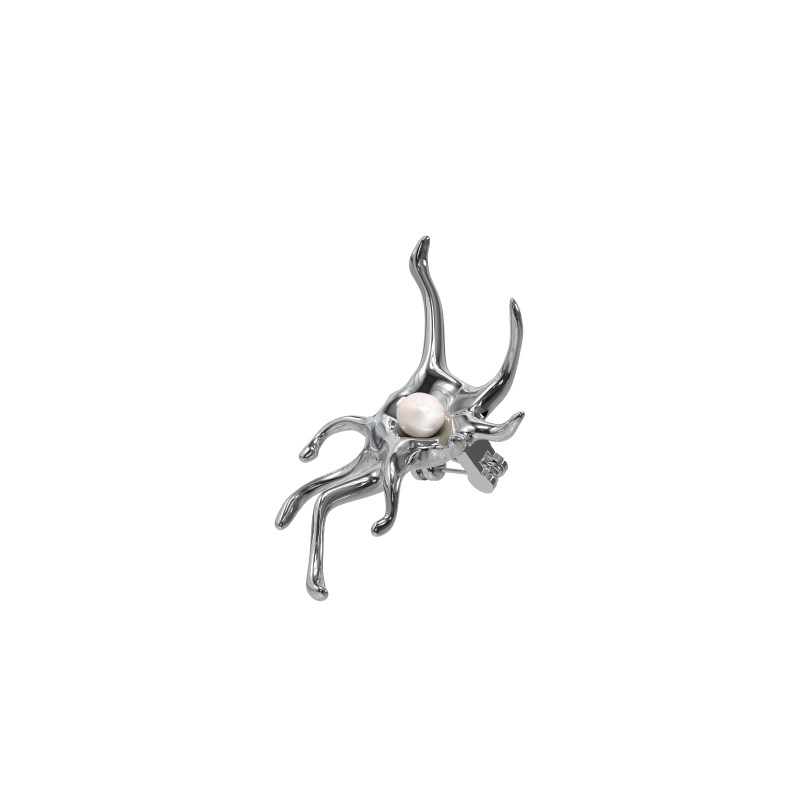 PEARLONA设计款巴洛克珍珠胸针