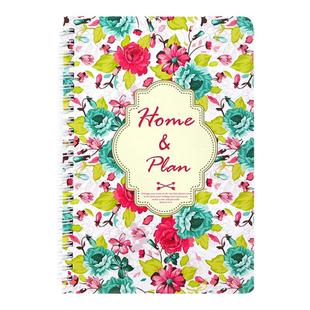 理财本家计簿家庭收支薄环装记账本懒人家用厚账册帐本a5理财记录