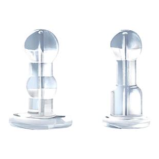 防掉耳堵超紧防扎双圆头支撑新版加长落透明耳塞耳环耳钉配件耳帽